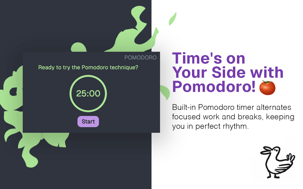Blaawk Pomodoro timer screenshot